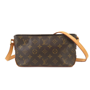 LOUIS VUITTON Monogram Trotter Shoulder Bag Brown M51240