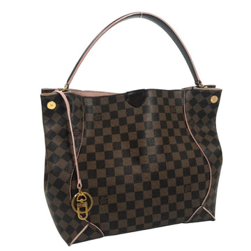 LOUIS VUITTON Shoulder Bag Kaisa Hobo N41556 Damier Canvas Brown Women's