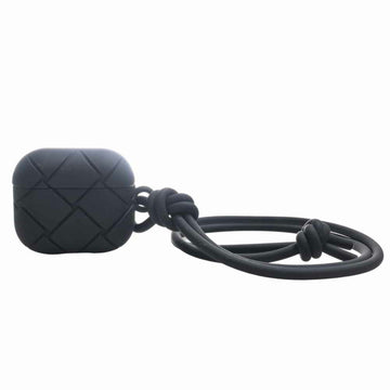 BOTTEGA VENETA Intrecciato Silicone Airpods Pro Case 691715 Black