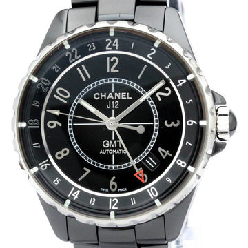 CHANELPolished  J12 GMT Ceramic Automatic Mens Watch H3101 BF558564