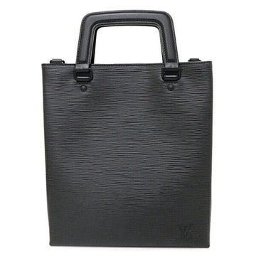 LOUIS VUITTON Sac Pla Fold Bag Epi M58497 Black Hardware