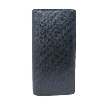 LOUIS VUITTON Taiga Brazza Wallet M30502 Men's Taiga Leather Long Wallet [bi-fold] Navy Blue