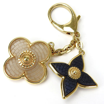 LOUIS VUITTON Bag Charm Bijou Sack Mosaic M66257 Flower Navy Ladies Accessories  bag charm