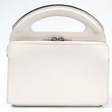 Balenciaga Mayon 332072 Women's Leather Handbag White