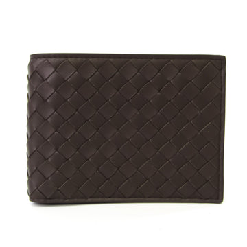 Bottega Veneta Intrecciato Men's Leather Wallet (bi-fold) Brown