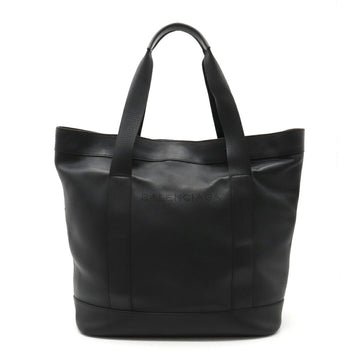 BALENCIAGA punching tote bag shoulder leather black 374767