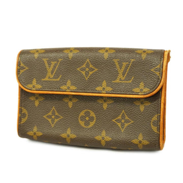 LOUIS VUITTON Waist Bag Monogram Pochette Florentine M51855 Brown Ladies