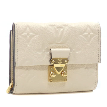 Louis Vuitton Trifold Wallet Monogram Implant Portefeuille Metis Compact Women's M81071 Claim White Round