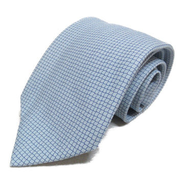 HERMES tie Blue silk