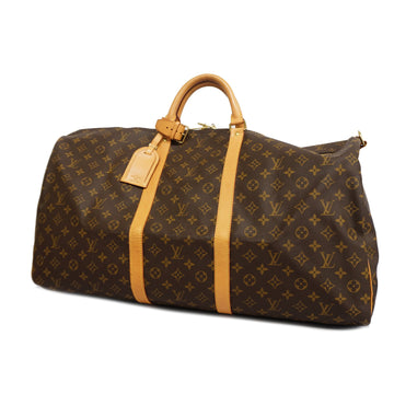 LOUIS VUITTONAuth  Monogram Keepall Bandouliere 60 M41412 Men,Women,Unisex Boston Bag