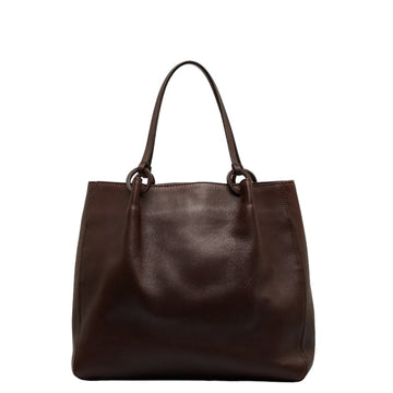 GUCCI tote bag shoulder 101920 brown leather ladies