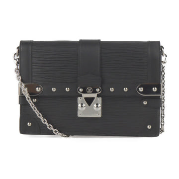 Louis Vuitton Portefeuille Trunk Shoulder Bag M67507 Epi Leather Noir Black Silver Hardware Pochette