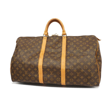 LOUIS VUITTONAuth  Monogram Keepol 55 M41424 Men,Women,Unisex Boston Bag