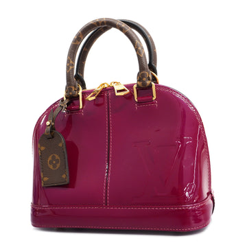 LOUIS VUITTONAuth  Monogram Vernis Verni Alma BB M54785 Women's Handbag Magenta