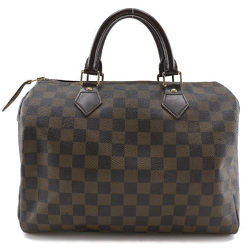 LOUIS VUITTON Speedy 30 Handbag Mini Boston Damier Canvas Brown DU4057 Ladies