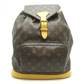 Louis Vuitton Montsouris GM Women's Backpack Daypack M51135 Monogram Brown