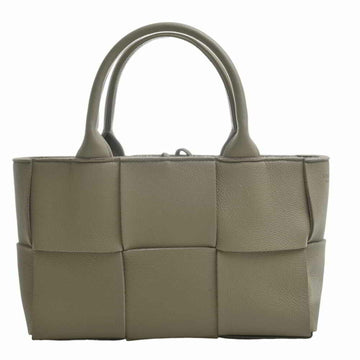 BOTTEGA VENETA Leather Arco Tote Bag Shoulder - Beige