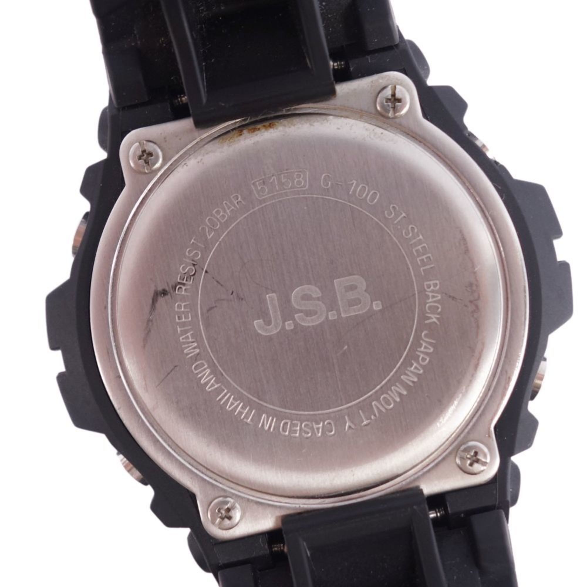 CASIO G-Shock G-SHOCK J.S.B G100 watch rubber men's black