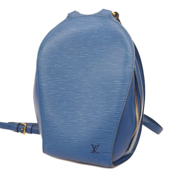 LOUIS VUITTONAuth  Epi Mabillon M52235 Women's Backpack Toledo Blue