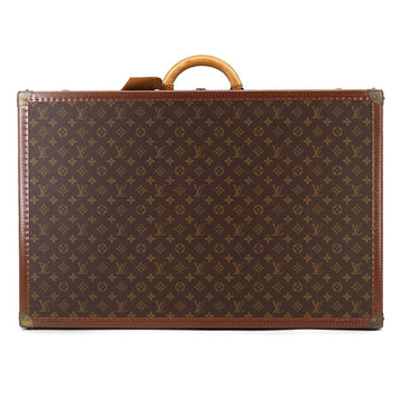 LOUIS VUITTON Monogram Alzer 75 Trunk Case Bag Brown M21225 Gold Hardware