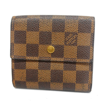 LOUIS VUITTONAuth  Damier Tri-fold Wallet Portefeuille Elise N61654