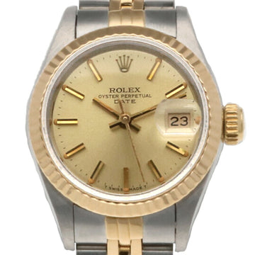 ROLEX Date Oyster Perpetual Watch Stainless Steel 69173 Automatic Winding Women's