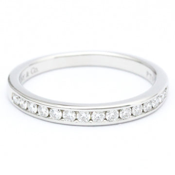 TIFFANY Channel Setting Half Eternity Ring Platinum Fashion Diamond Band Ring Silver