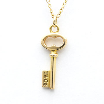 TIFFANY Keys Pink Gold [18K] No Stone Women's Fashion Pendant Necklace [Pink Gold]