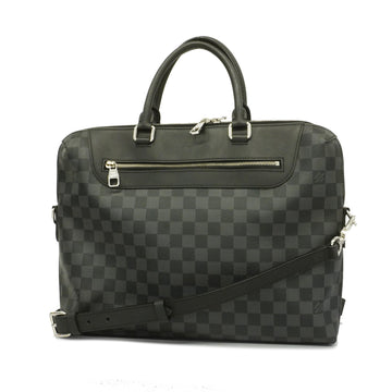 LOUIS VUITTONAuth  Damier Graphite PDJ NM N48260 Men's Briefcase