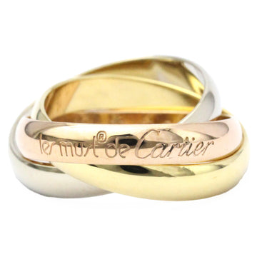 CARTIER Trinity Pink Gold [18K],White Gold [18K],Yellow Gold [18K] Fashion No Stone Band Ring Gold