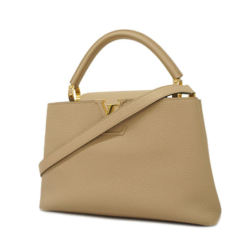 LOUIS VUITTONAuth  Taurillon 2WAY Bag Capucine MM M42253 Women's Handbag Galle