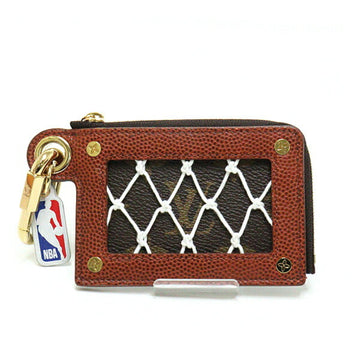 LOUIS VUITTON Net Zippy LV x NBA capsule collection coin case purse monogram canvas M80542 brown