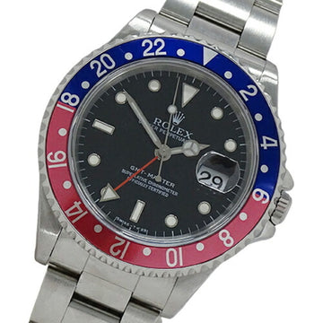 ROLEX GMT Master 16700 U number watch men's date automatic winding AT stainless steel SS red blue polished