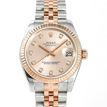 ROLEX Datejust 31 178271G Pink Dial Watch