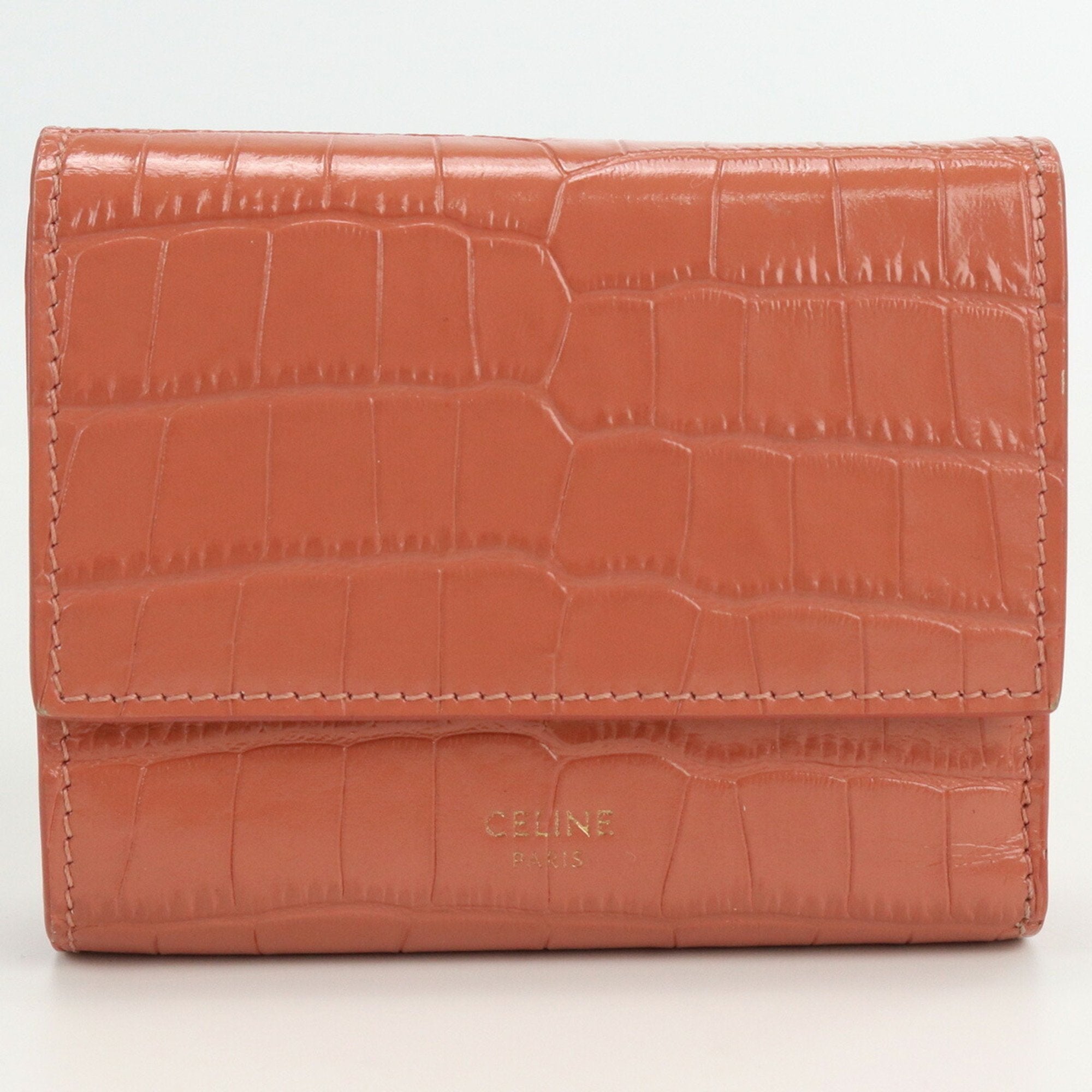 Céline bifold red purchases wallet