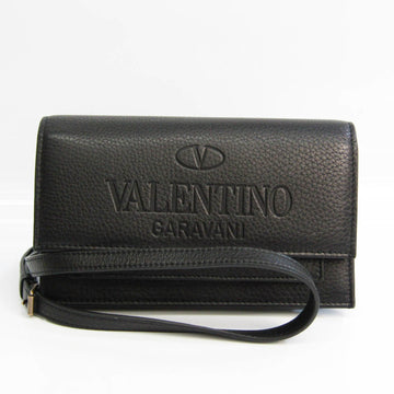 VALENTINO GARAVANI Garavani VY0P0T00VXY Women's Leather Shoulder Bag Black
