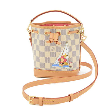 LOUIS VUITTON Damier Azur Nanonoe Vivienne Shoulder Bag N40511