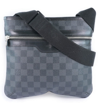 Louis Vuitton Thomas N58028 Damier Graphite Canvas Black VI3171 Unisex Shoulder Bag