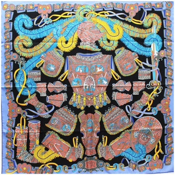 HERMES Silk Scarf Muffler Carre 90 