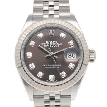 ROLEX Datejust Oyster Perpetual Watch Stainless Steel 279174G Automatic Ladies  Random 10P Diamond Overhauled