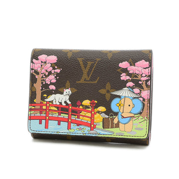 LOUIS VUITTON Monogram Vivienne Portefeuille Victorine Trifold Wallet M80873