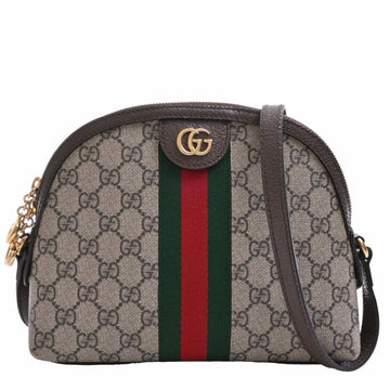 GUCCI GG Supreme Ophidia Sherry Shoulder Bag 499621 Beige/Brown Women's