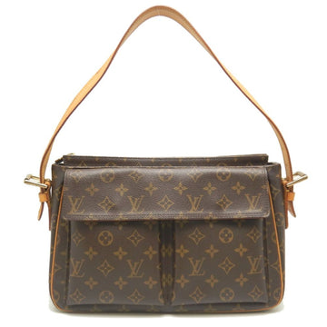 LOUIS VUITTON Monogram Viva Cite GM M51163 Shoulder Bag Brown 250988