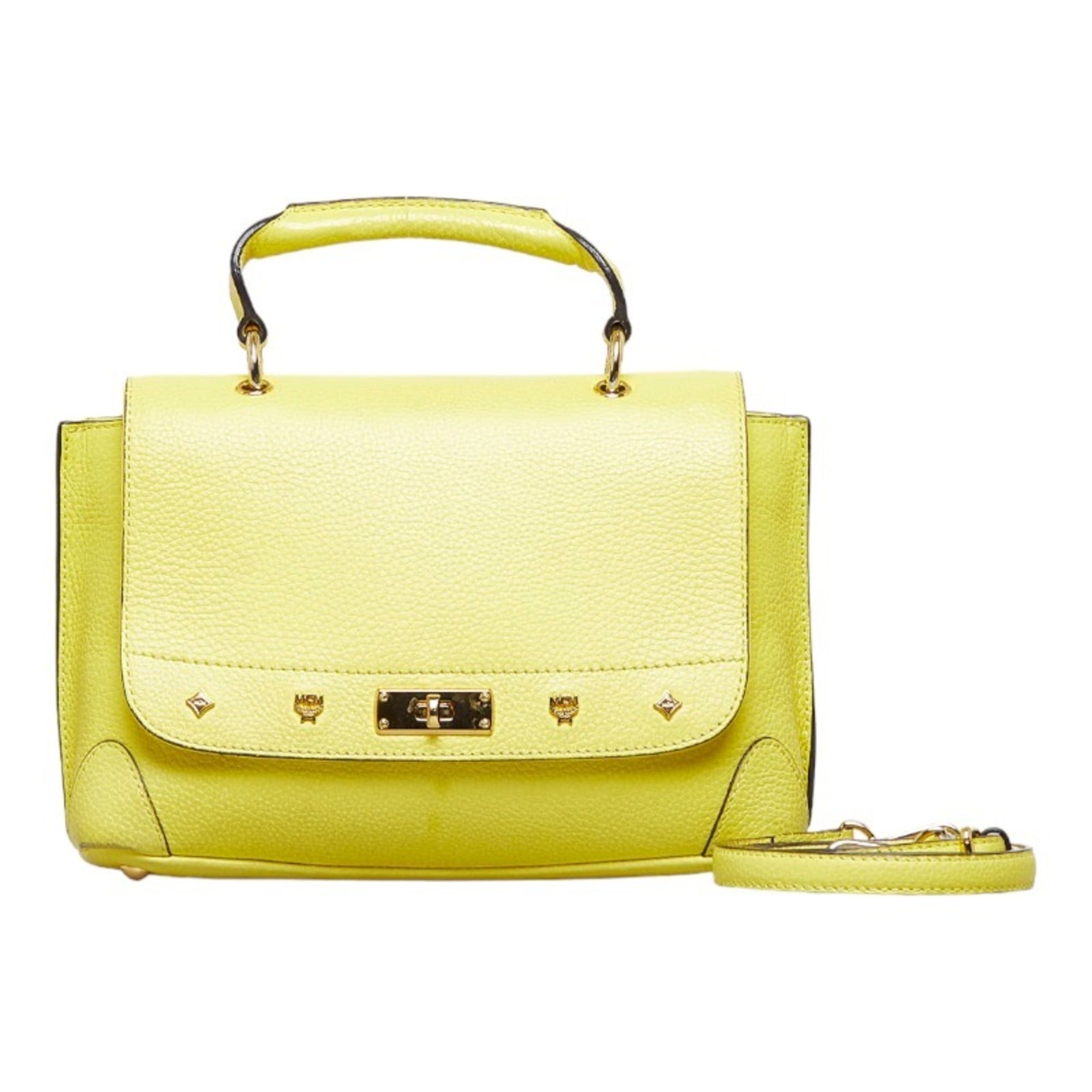 Mcm bag discount yellow