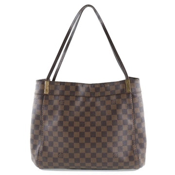 Louis Vuitton Mary Vaughn PM N41215 Damier Canvas Brown DU0173 Women's Tote Bag