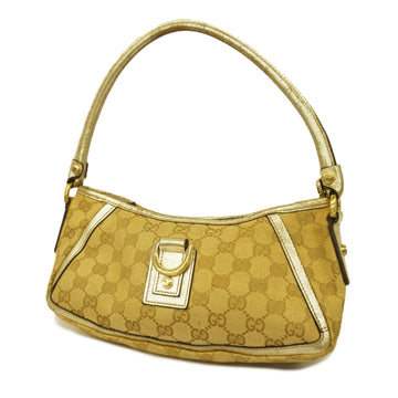 GUCCI GG Canvas Handbag 130939 Women's Handbag Beige,Gold