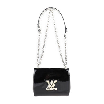 LOUIS VUITTON Twist PM Shoulder Bag M54243 Patent Leather Noir