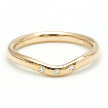 TIFFANY Curved Band Ring Pink Gold [18K] Fashion Diamond Band Ring Pink Gold
