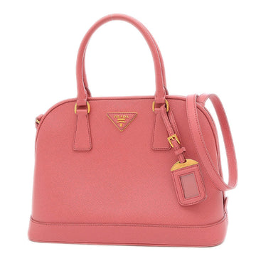 Prada Saffiano 2WAY Shoulder Bag Leather Pink BN2567