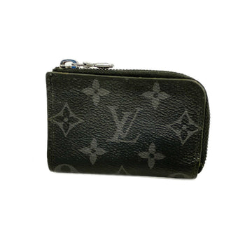 LOUIS VUITTON Wallet/Coin Case Monogram Eclipse Portomone Jules M63536 Black Men's